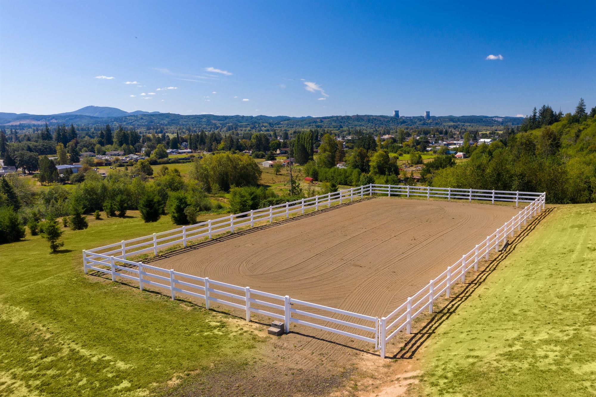 60' x 120' outdoor arena with custom footing

