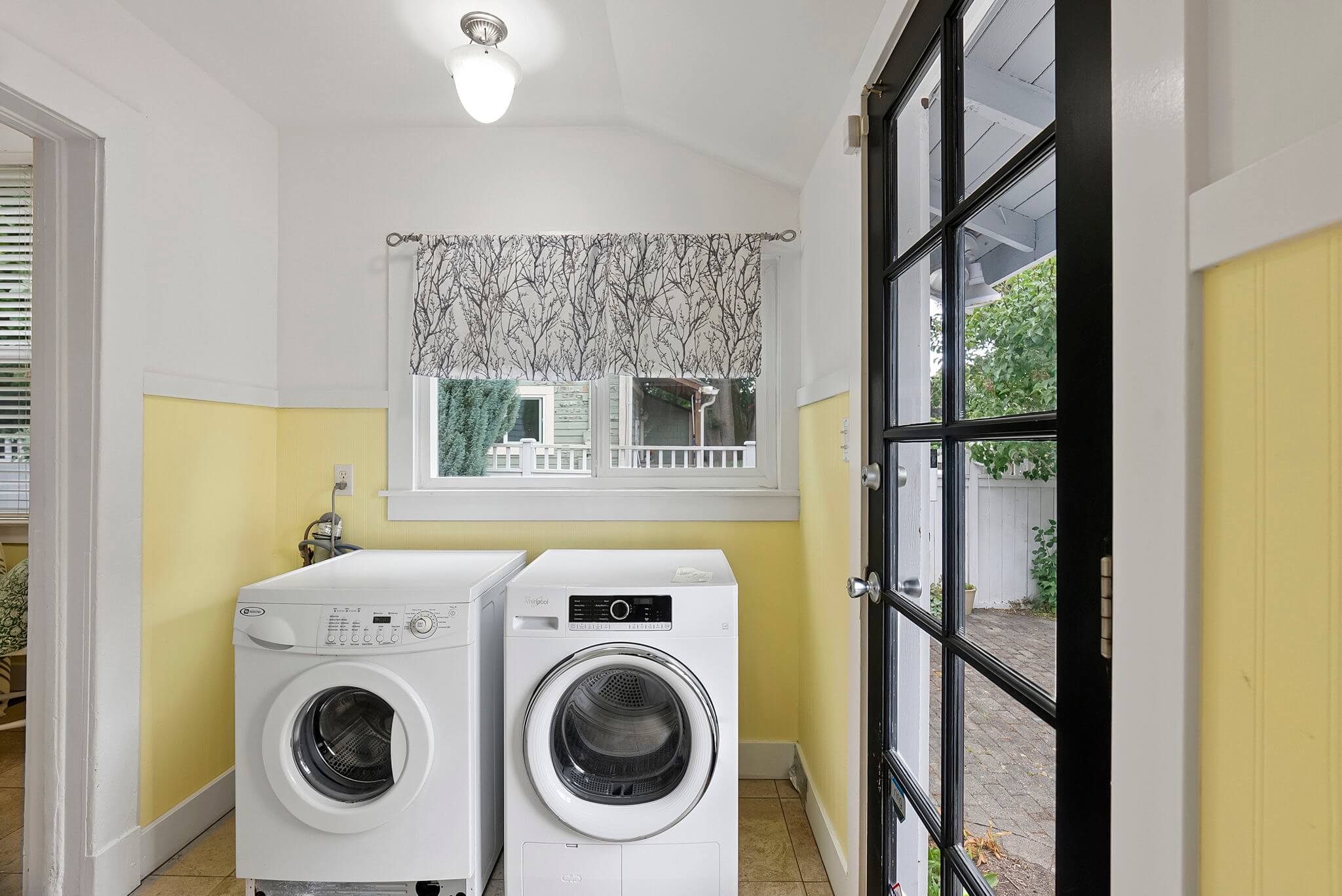 Laundry room and back yard access