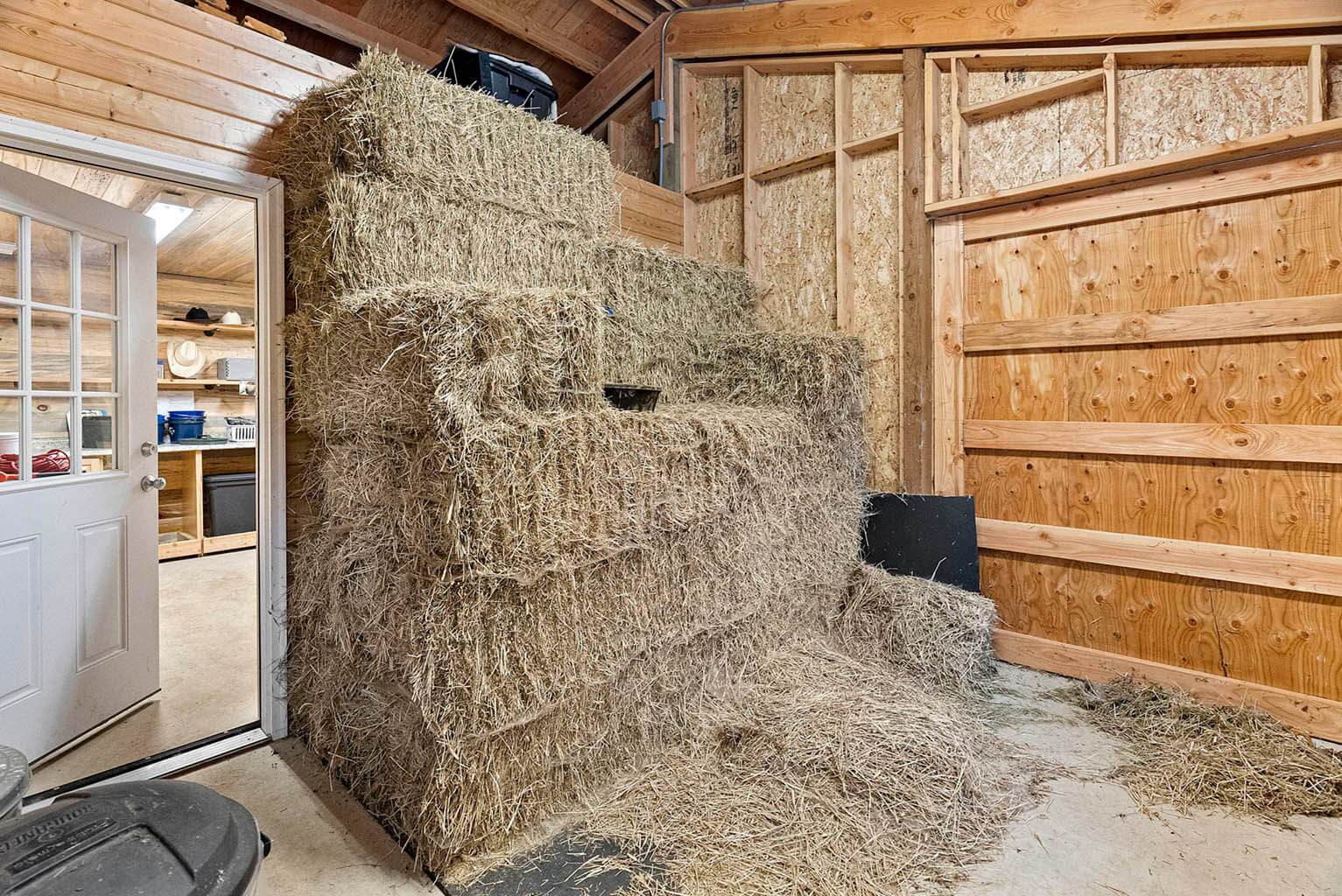 Three tons of hay storage
