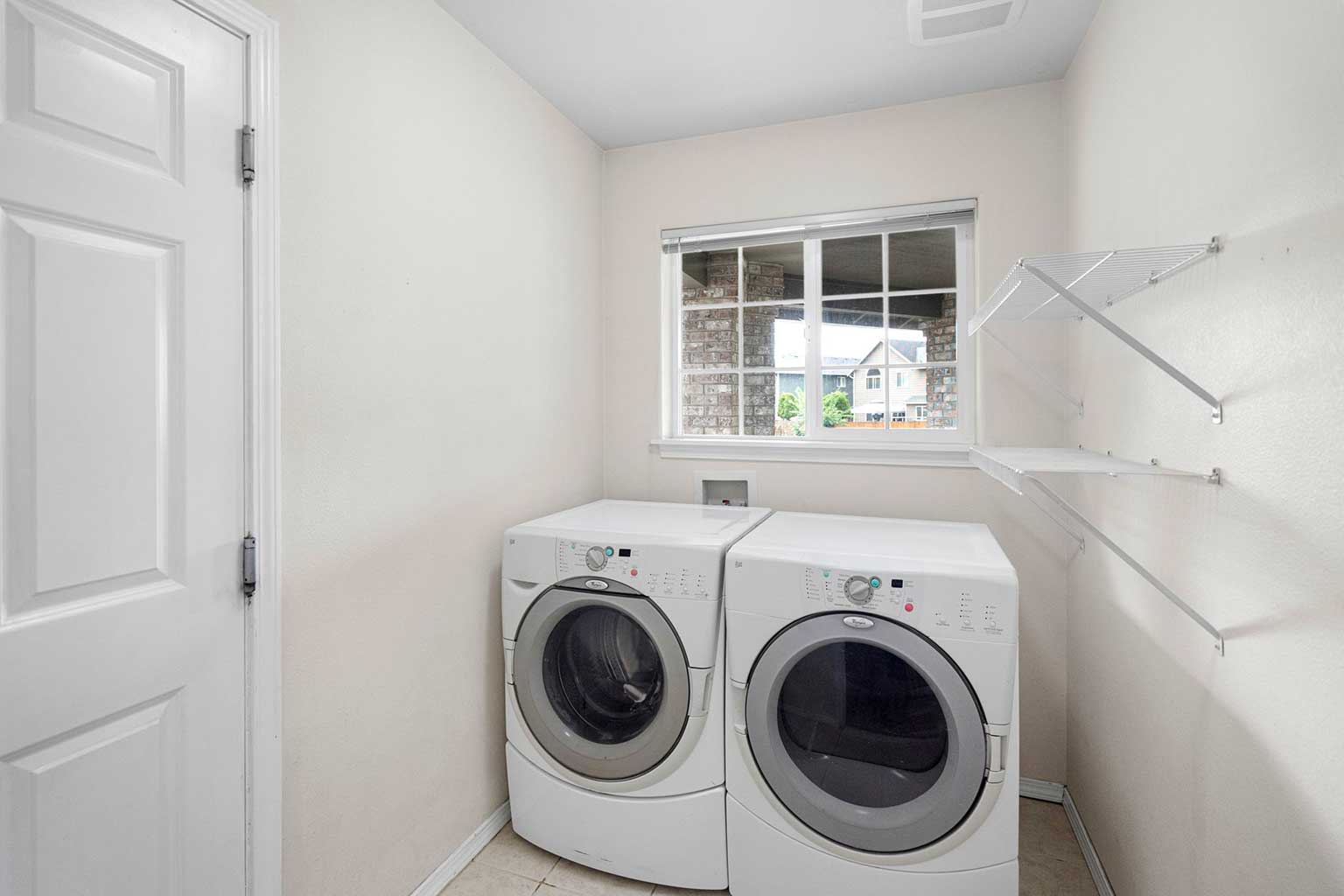 Laundry room off the family room with direct access to attached garage
