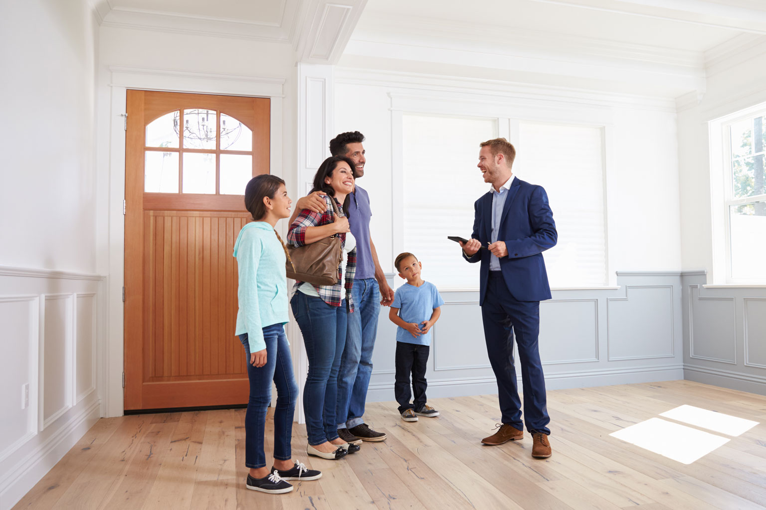 Family Touring Home with Agent