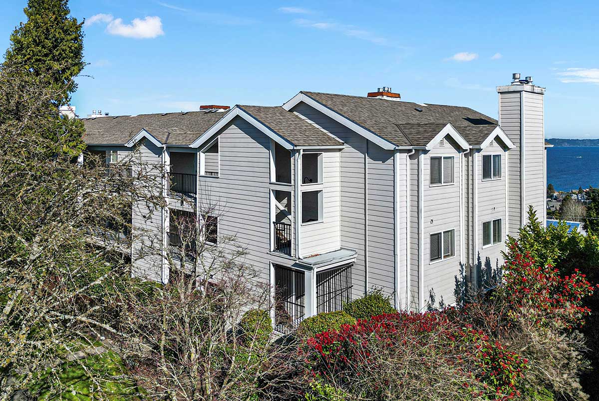 Crestview is a well-maintained 15-unit building with Puget Sound views