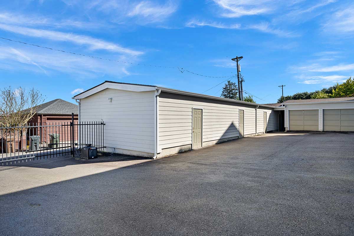 Garage space for this unit is through the second door to the right of the security gate