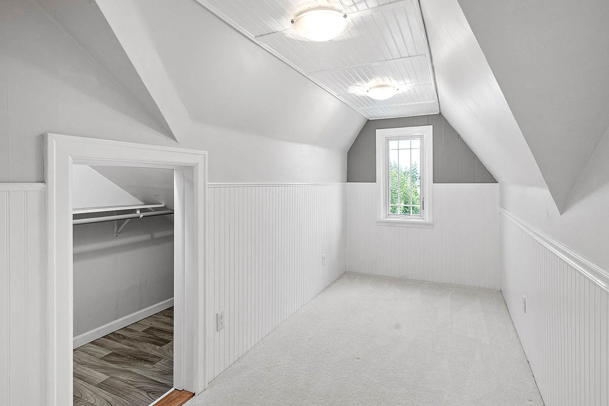 This small bonus room could be used as a home office or nursery