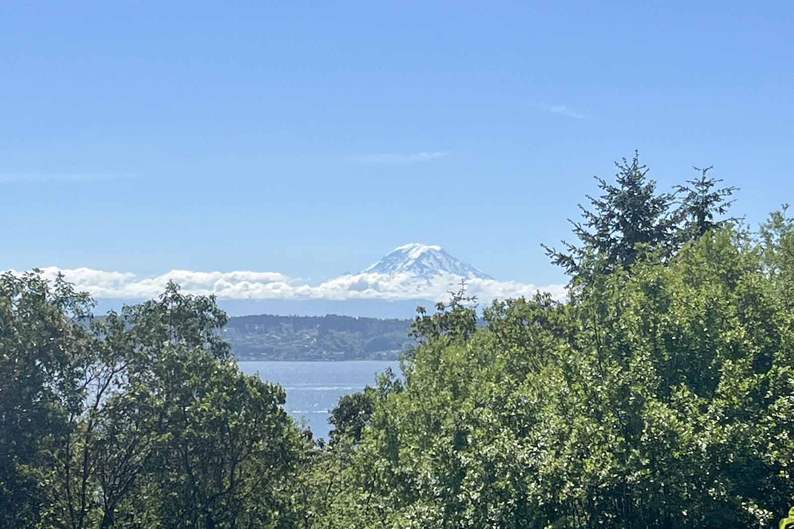 Mountain and water views