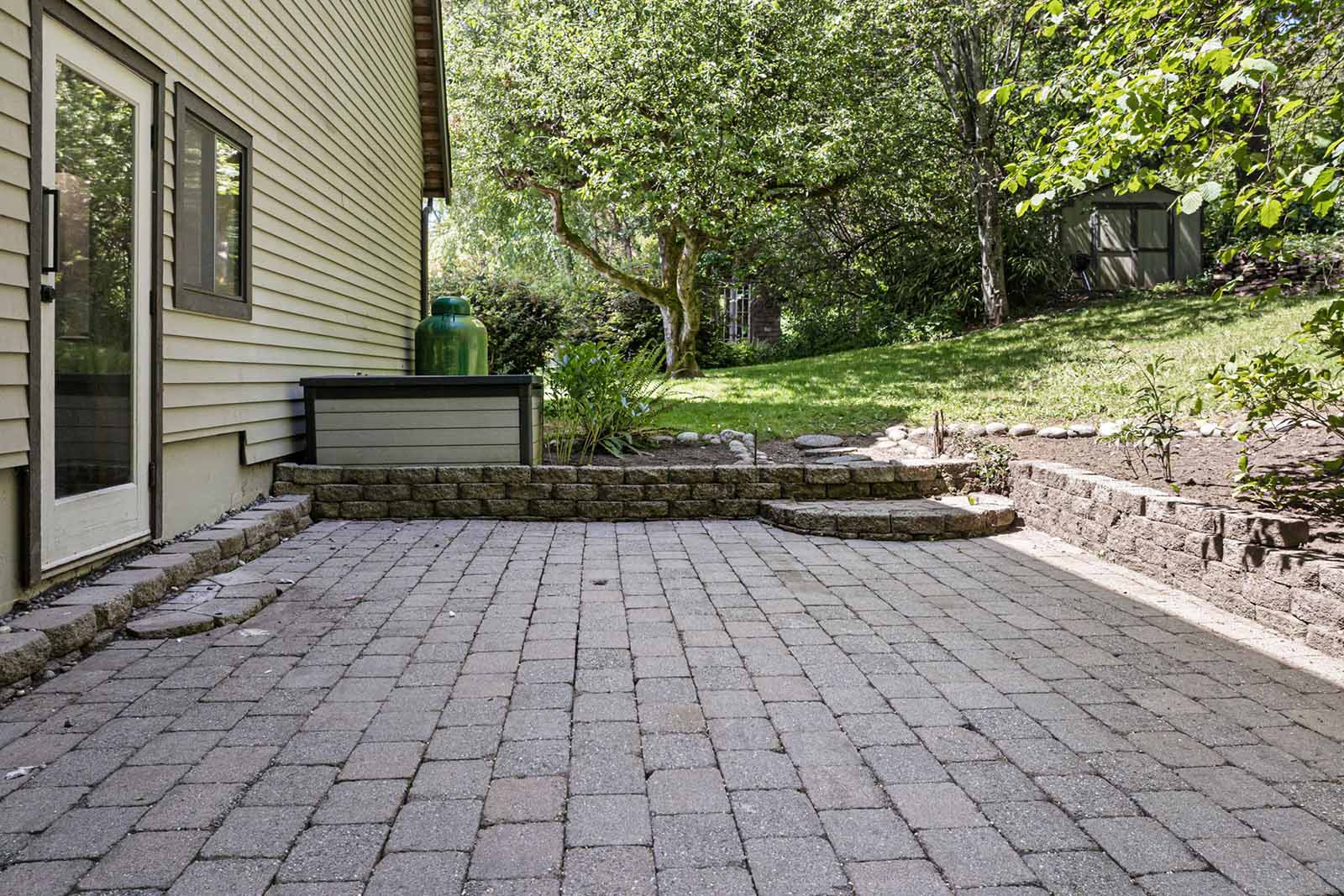 Large rear patio