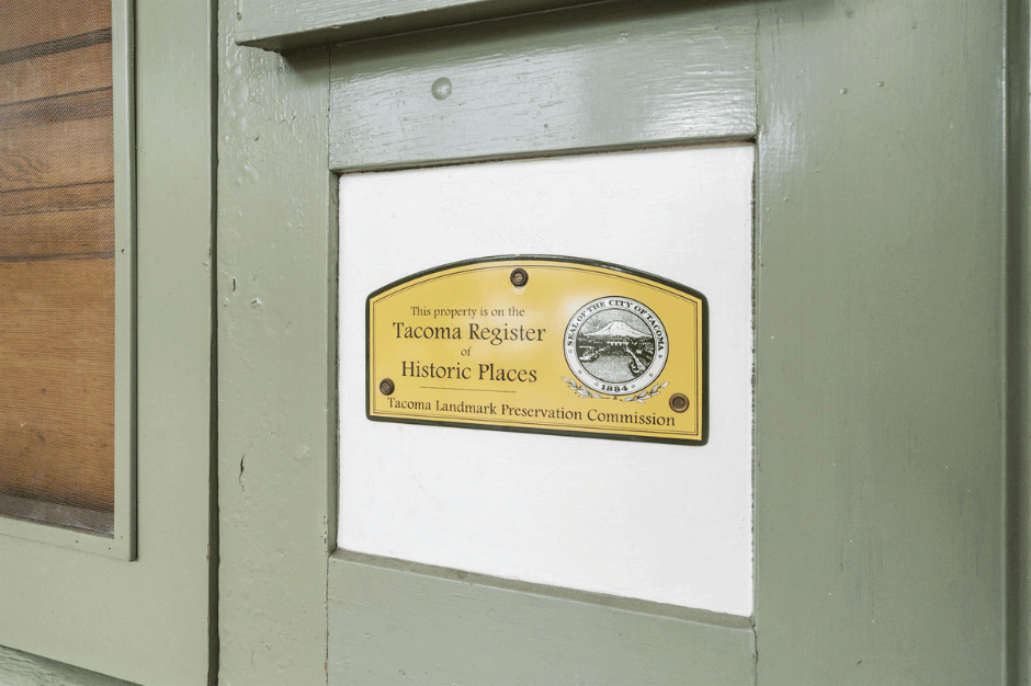 Tacoma Register of Historic Places plaque