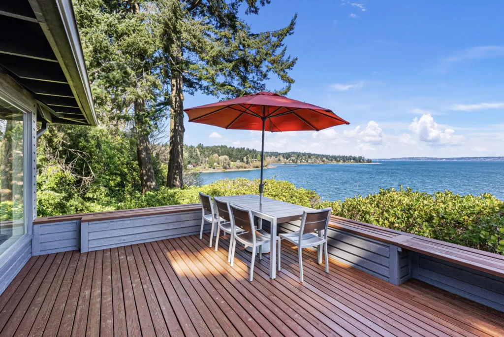 Al fresco dining with a view. 8032 SW 222nd Place, Vashon