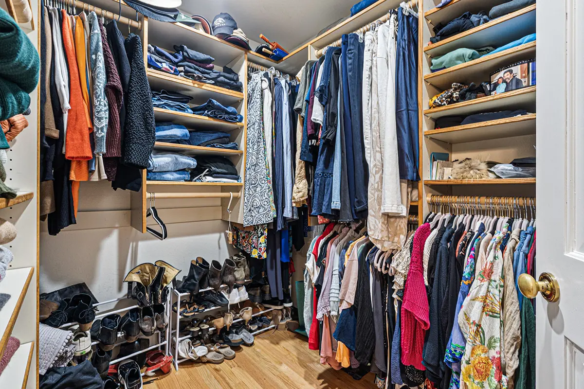 Primary walk-in closet