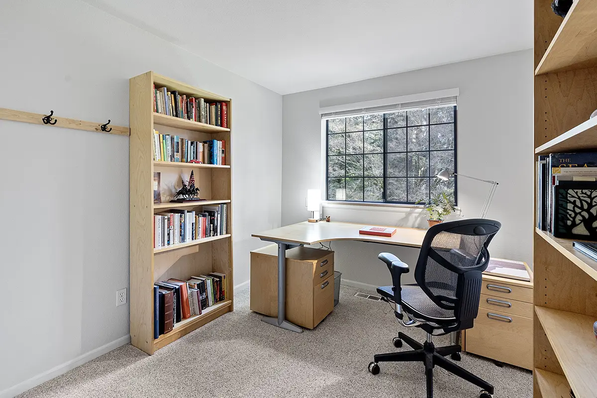 Third upstairs bedroom is currently used as an office