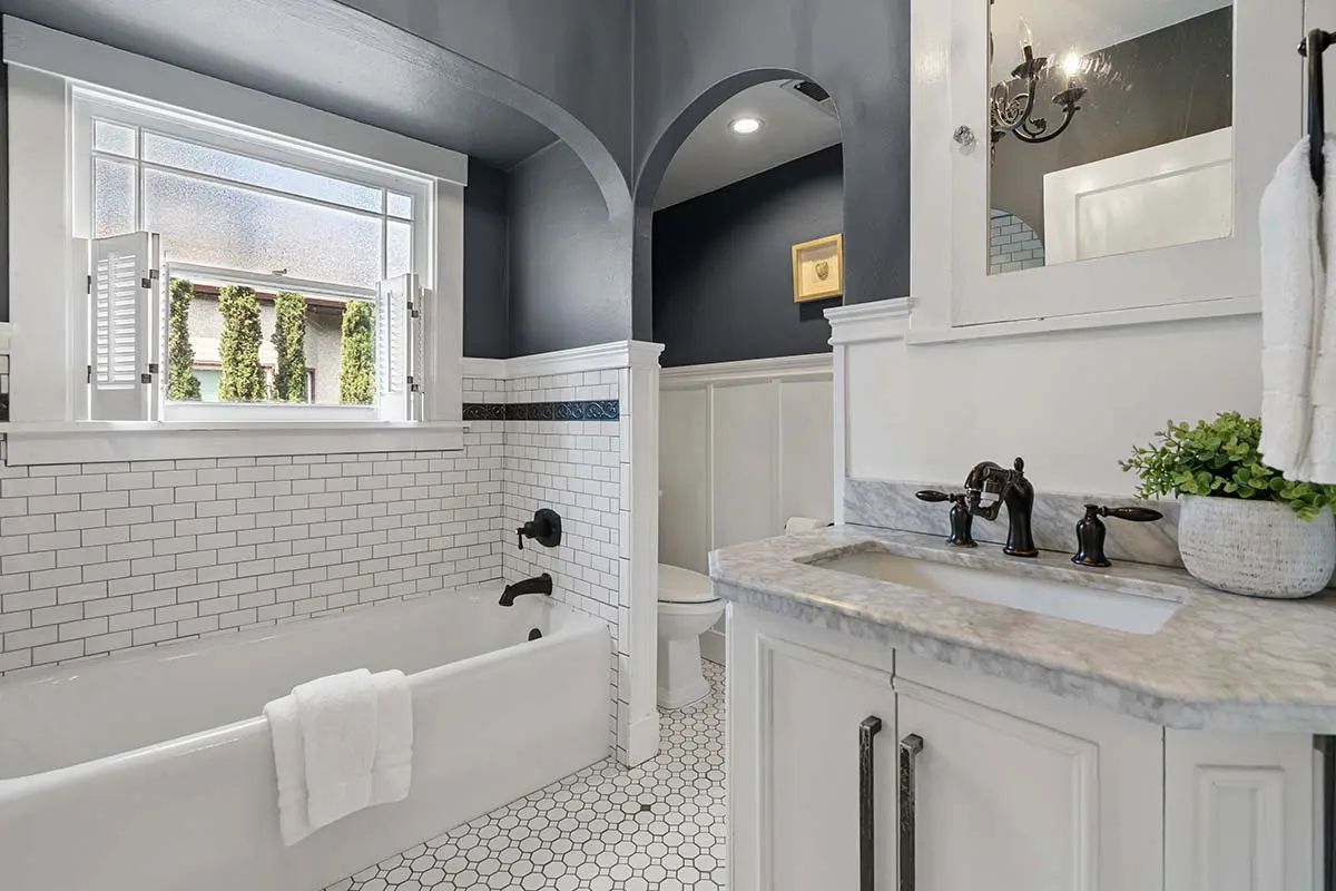 Updated main floor bathroom