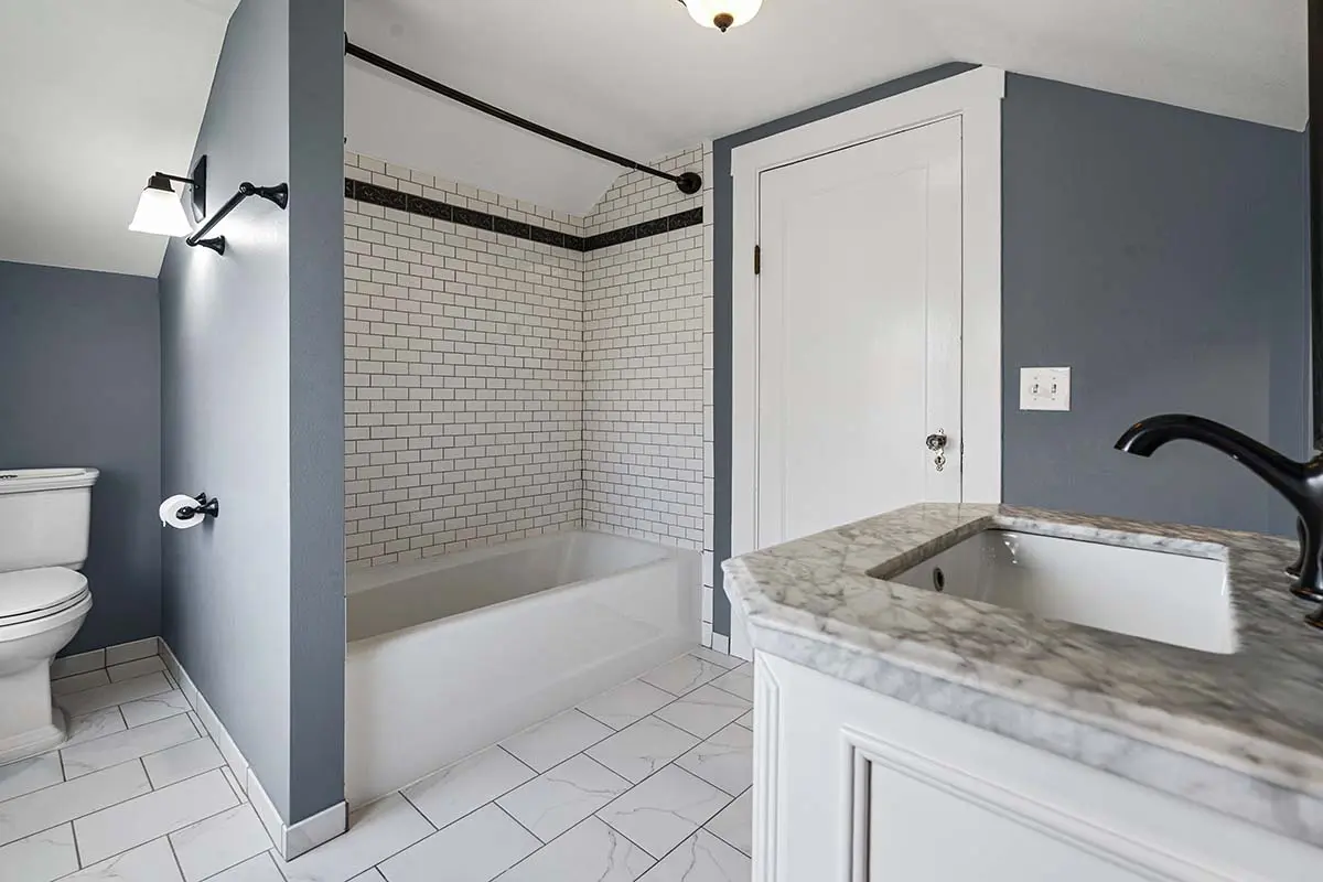 Updated upstairs bathroom